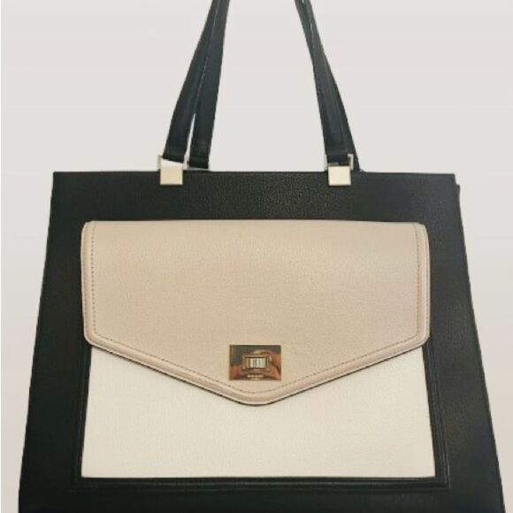 Kate Spade Black and Cream Shoulder Bag with Modern Elegance - Picture 2 of 16